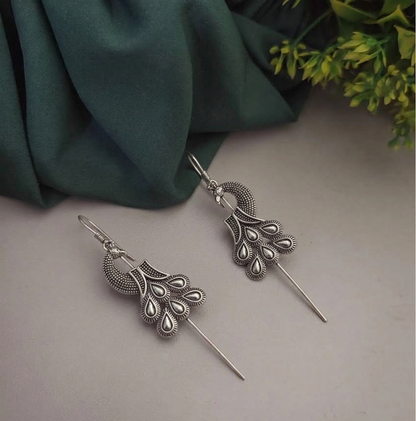 peacock earcuff