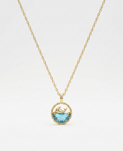 The Dolphin & Wave necklace