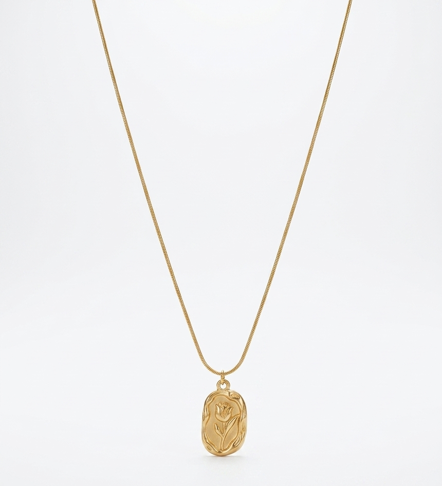 golden tulip necklace