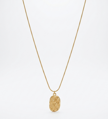 golden tulip necklace