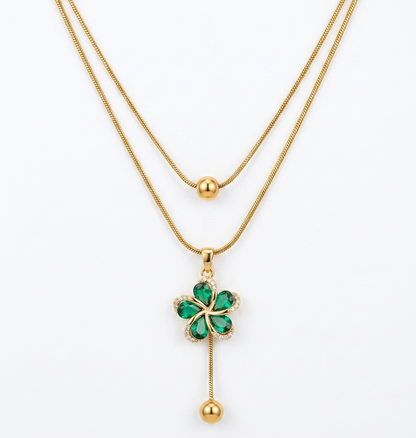 emerald bloom necklace