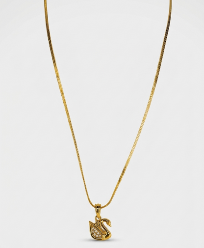 the simple swan necklace