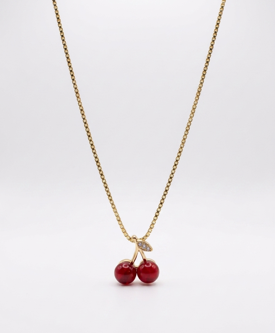 red cherry pendant