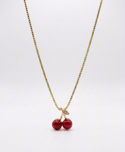 red cherry pendant
