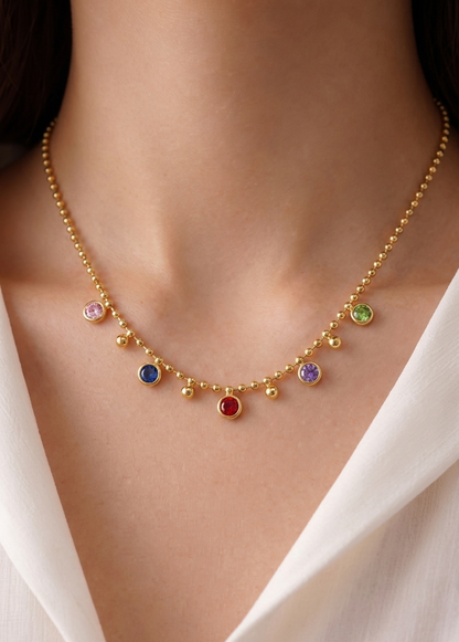 the rainbow drop choker