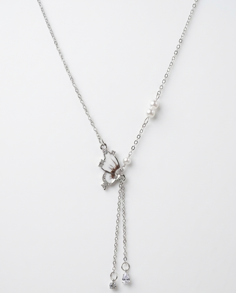 Serene Butterfly Y-Necklace