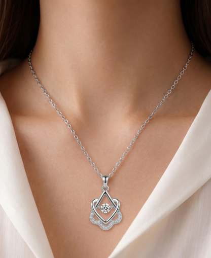 the crystal petal pendant