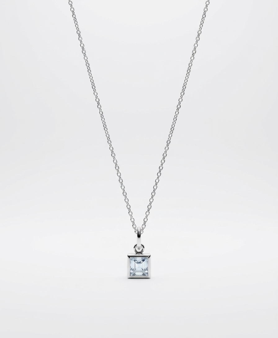 the classic square pendant