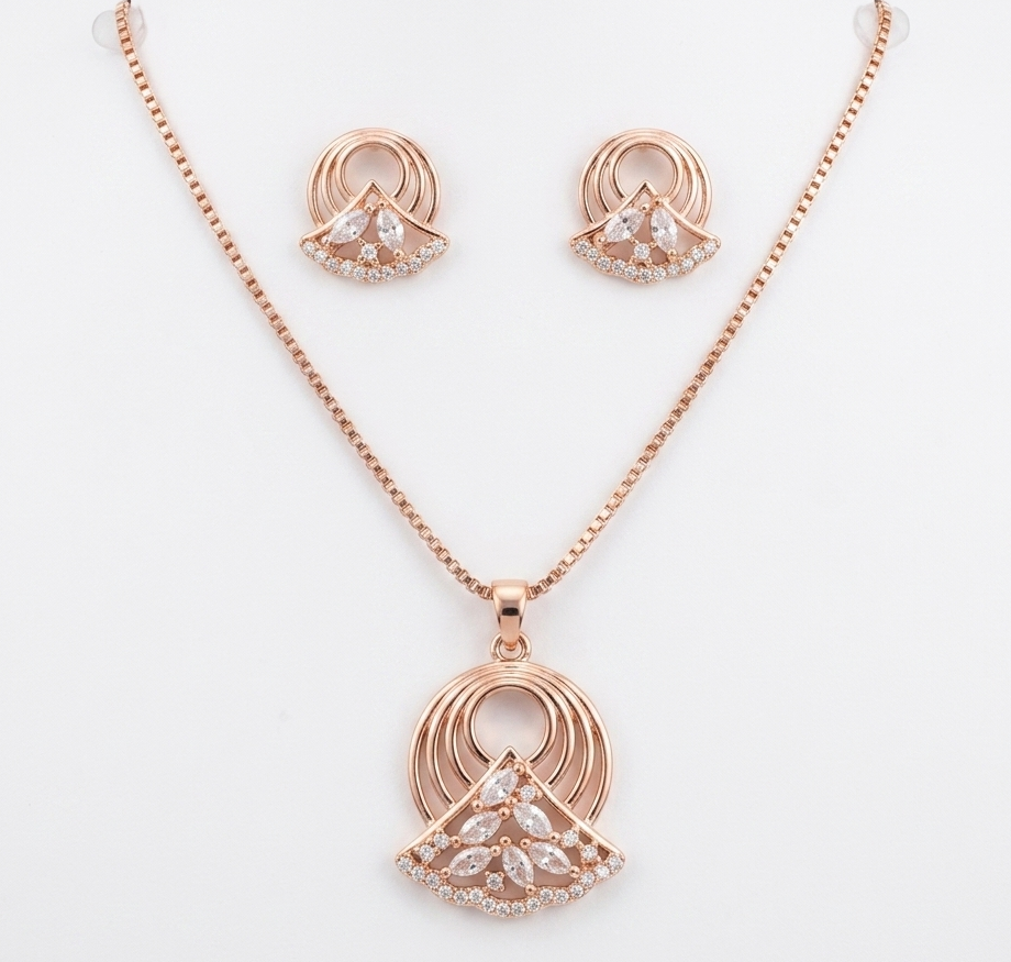 aura blossom pendant and earing