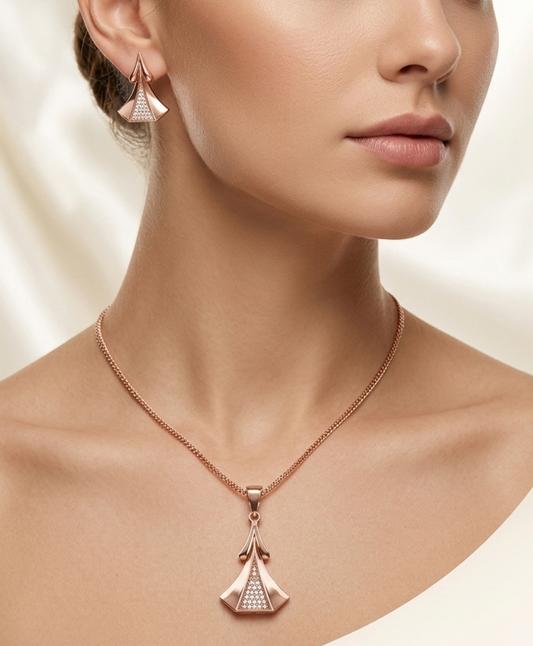 rose gold fan fare set