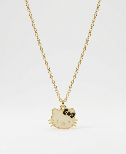 hello kitty gold link necklace