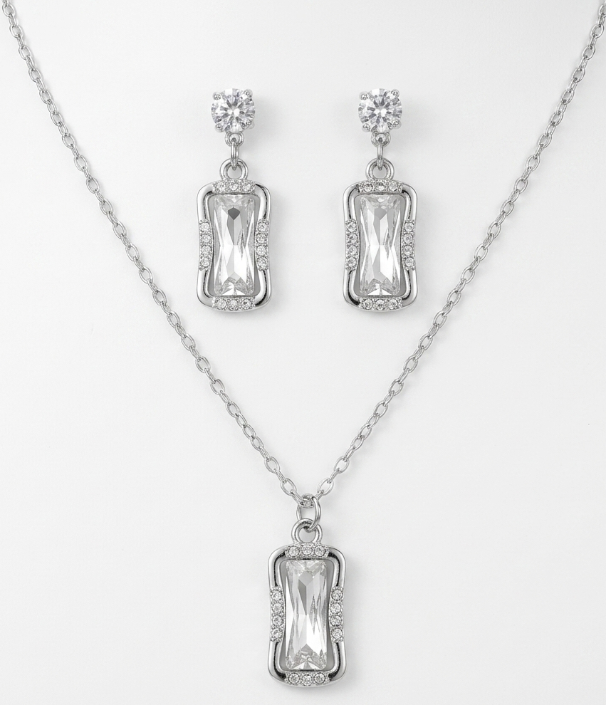 lumina silver geometric set