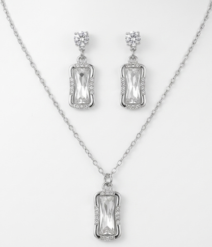lumina silver geometric set