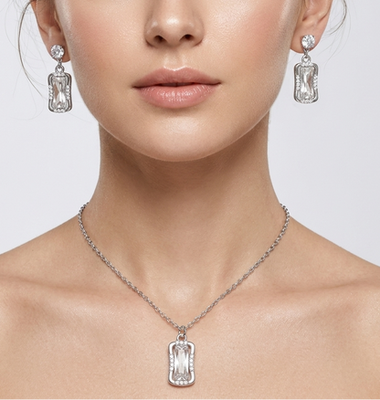 lumina silver geometric set