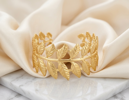 the daphne leaf cuff bracelet