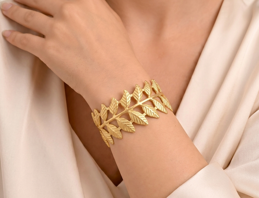 the daphne leaf cuff bracelet