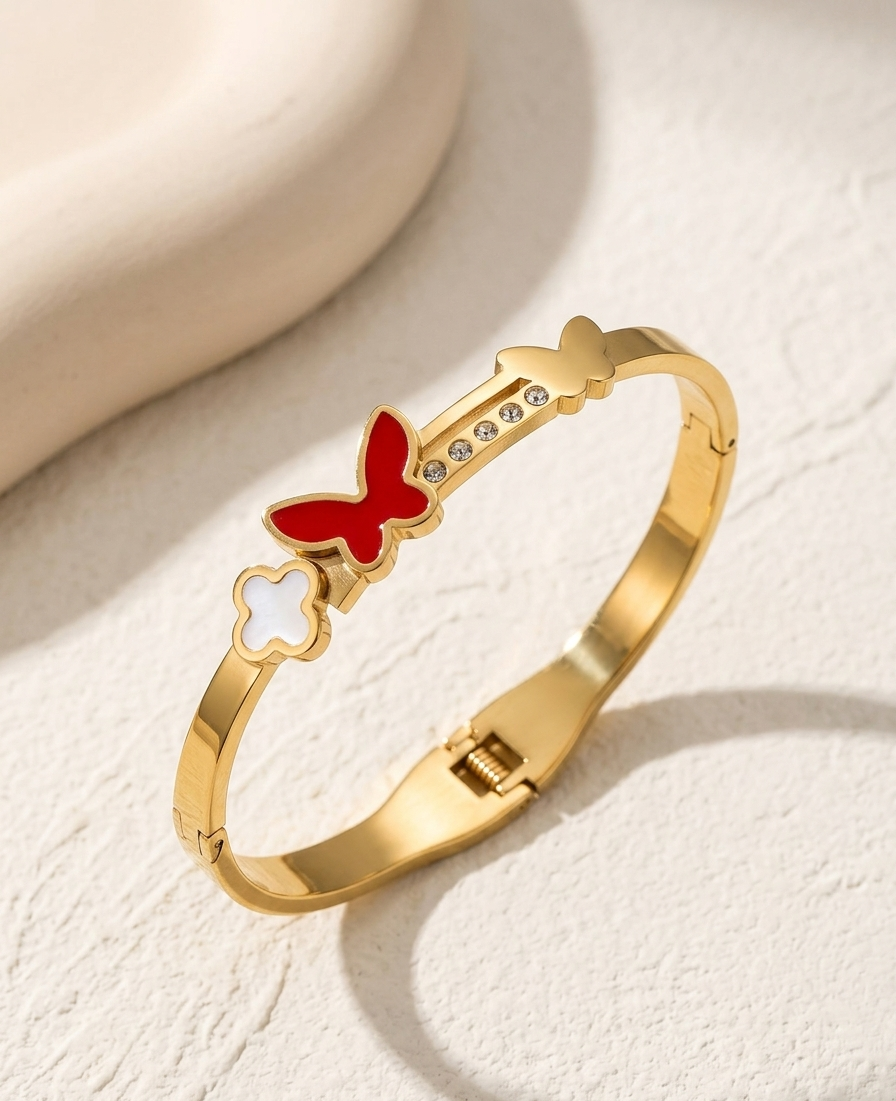 Clover & Butterfly Bracelet