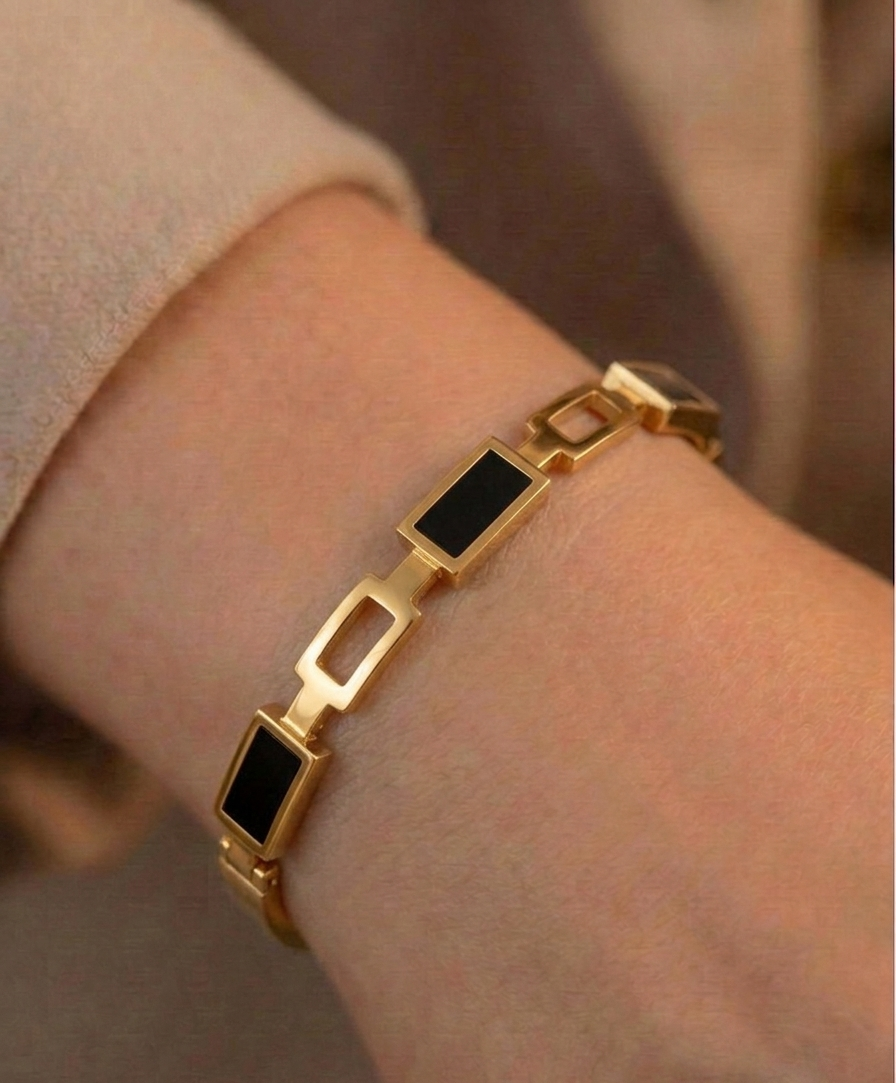 Rectangle Link Bracelet