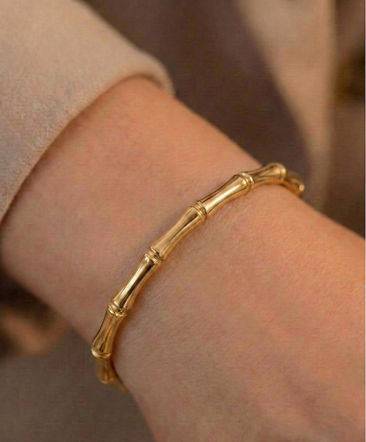 Baby size Bamboo Gold Bracelet