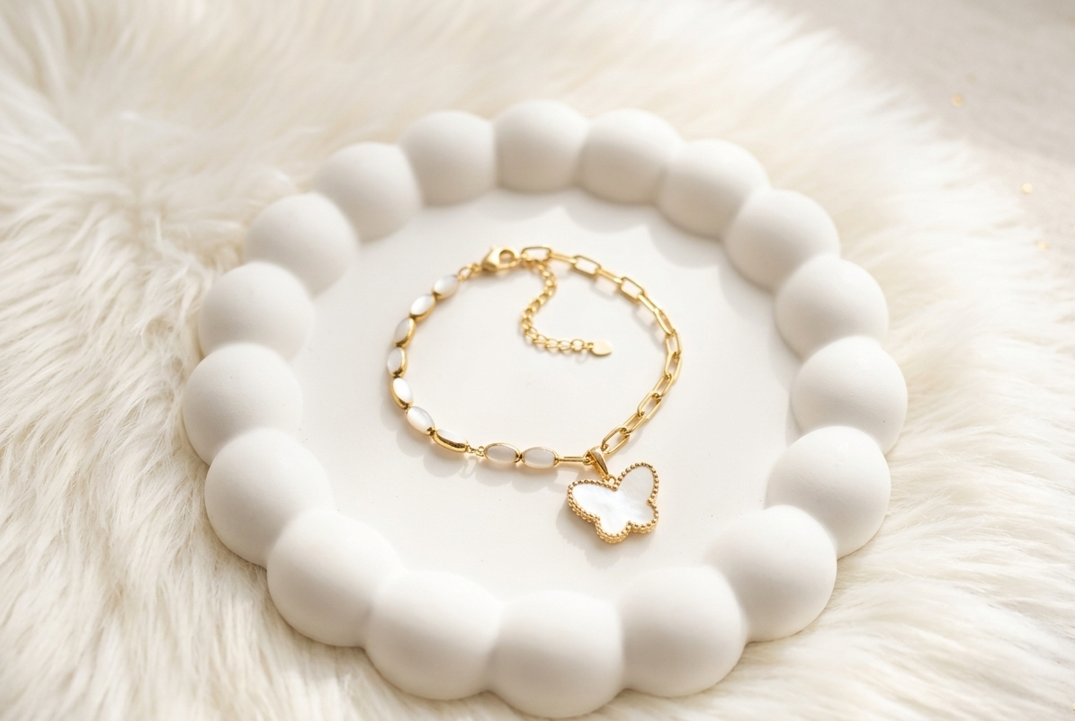 Bella Butterfly Charm Bracelet