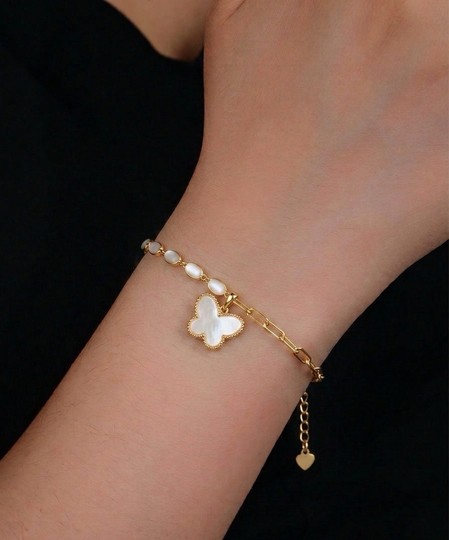Bella Butterfly Charm Bracelet