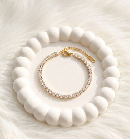 small aura tennis bracelet