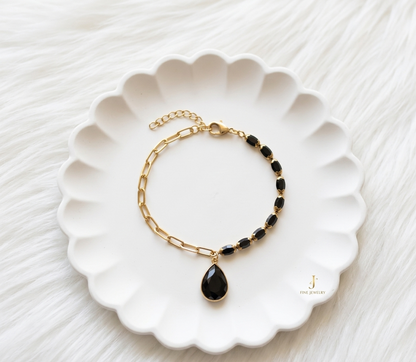 Midnight Teardrop Bracelet
