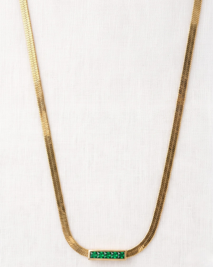 The green bar necklace