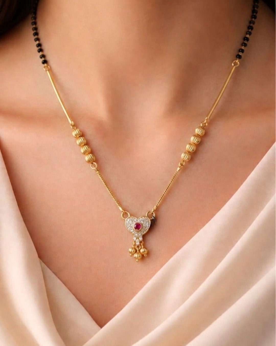 Nitya Gold & Ruby Mangalsutra