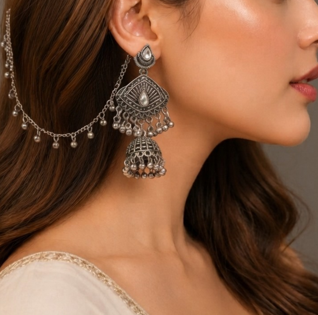 avira silver jhumka