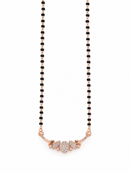 Rose Leaf Diamond Mangalsutra